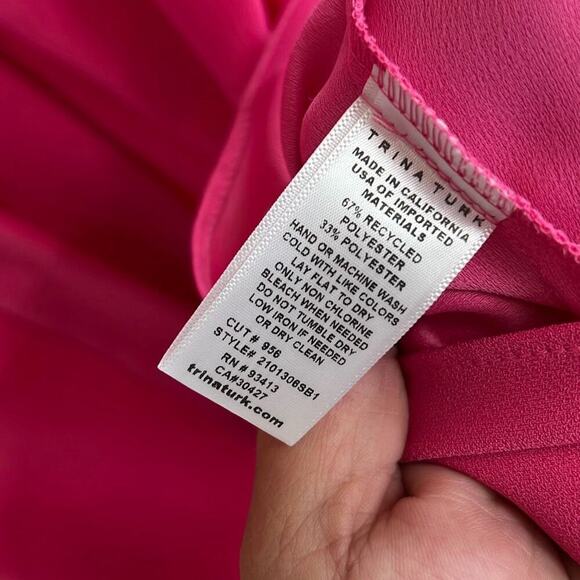 Trina Turk size medium bright pink dress - Picture 4 of 5